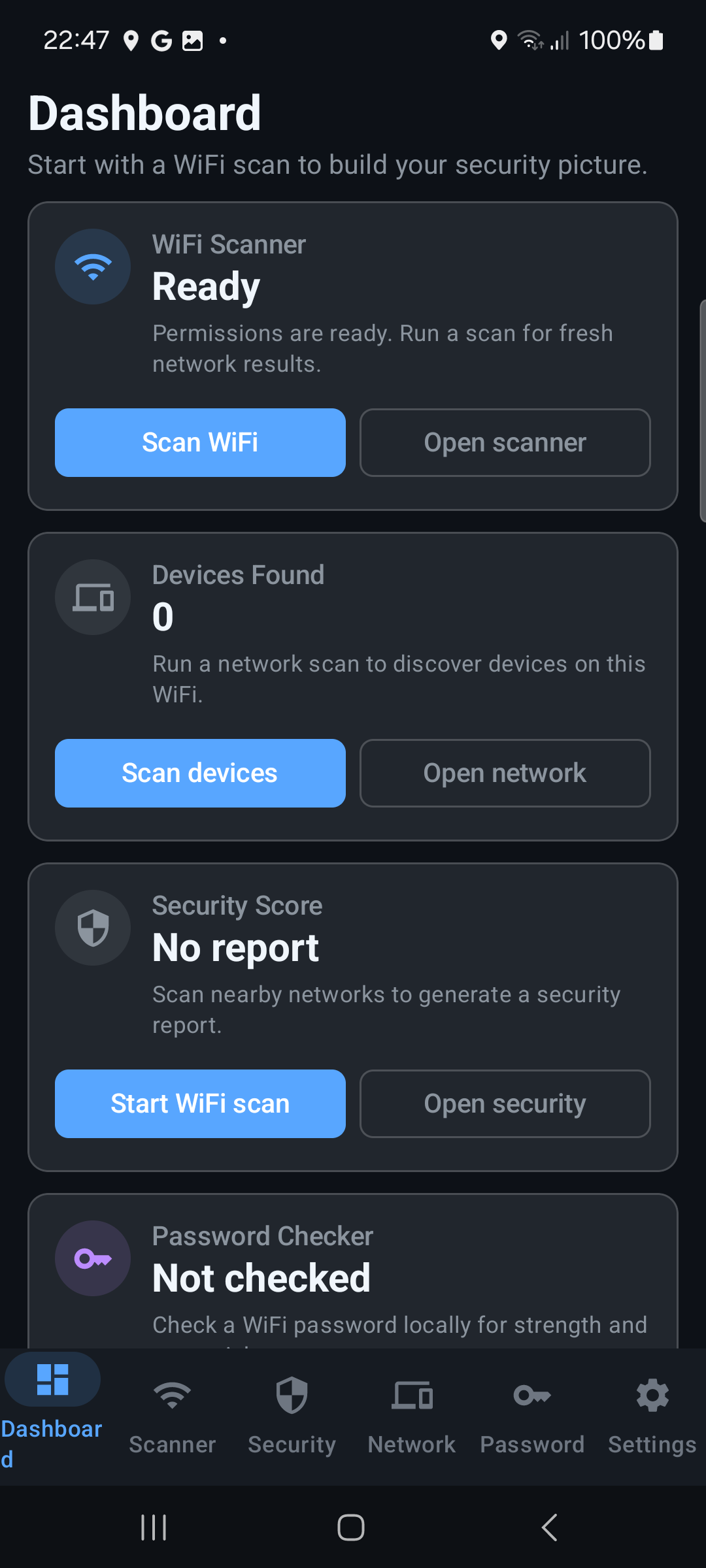 WiFi Guard app screenshot